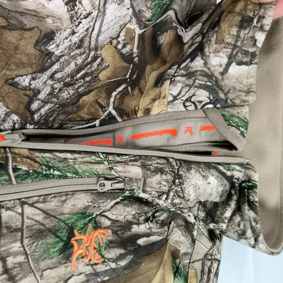 RealTree Xtra Camo Jacket Adult 2XL Softshell Full Zip Fleece Lined Hunting - Picture 13 of 14